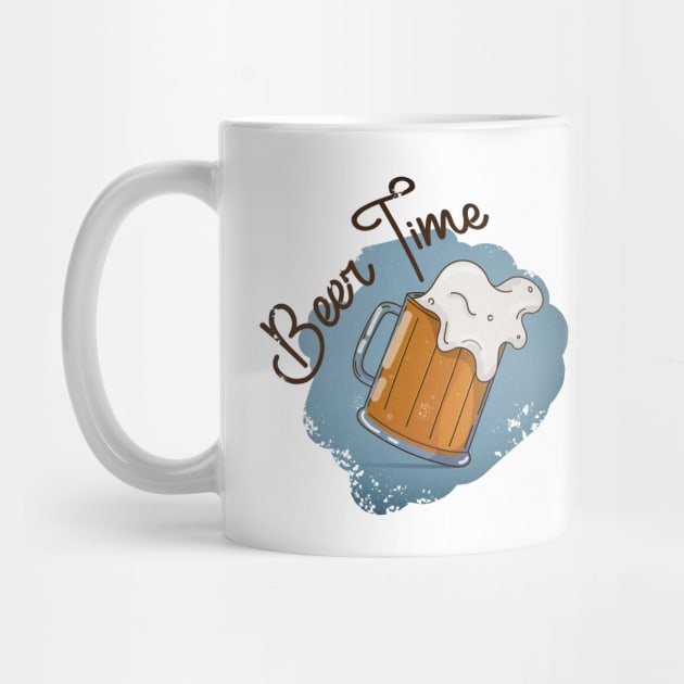 Beer Time Print by Polikarp308